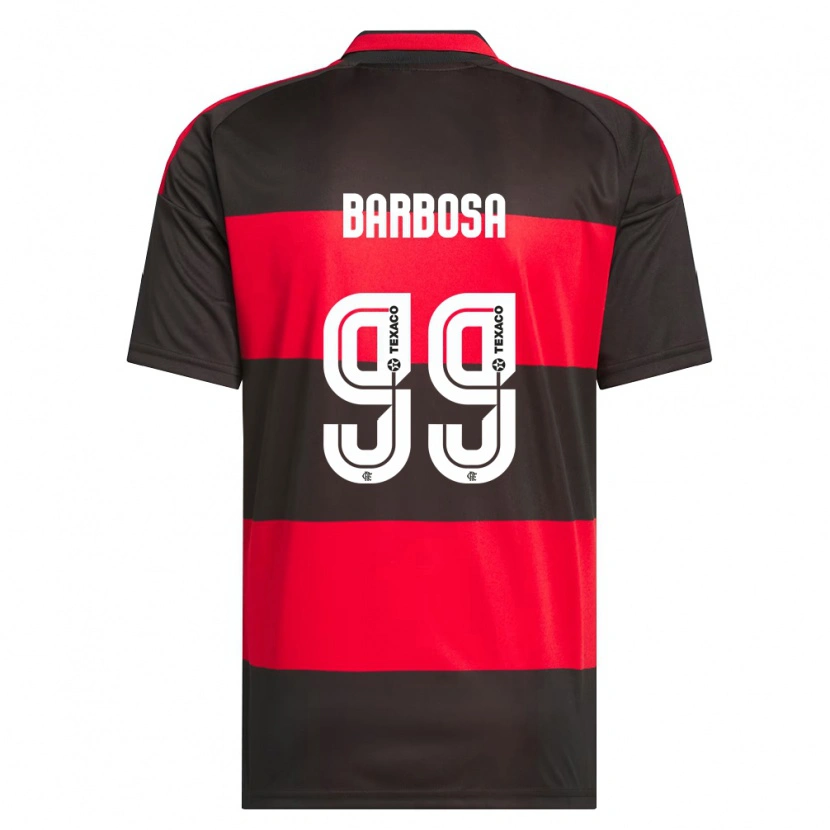 Danxen Men Gabriel Barbosa #99 Red Black White Home Jersey 2026/27 T-Shirt