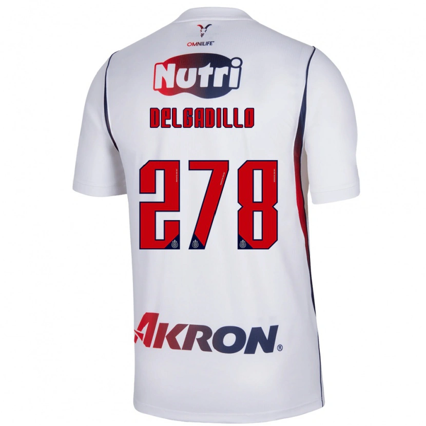 Danxen Men Santiago Delgadillo #278 Red White Navy Blue Away Jersey 2026/27 T-Shirt