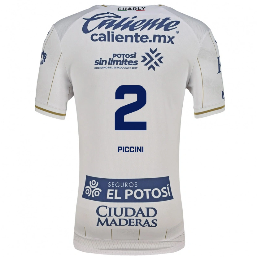 Danxen Men Cristiano Piccini #2 White Blue Away Jersey 2026/27 T-Shirt