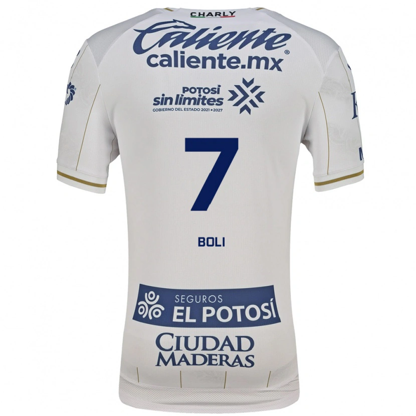 Danxen Men Franck Boli #7 White Blue Away Jersey 2026/27 T-Shirt