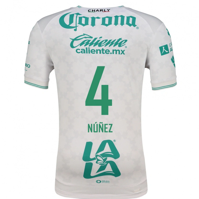 Danxen Men Santiago Núñez #4 Light Green White Away Jersey 2026/27 T-Shirt