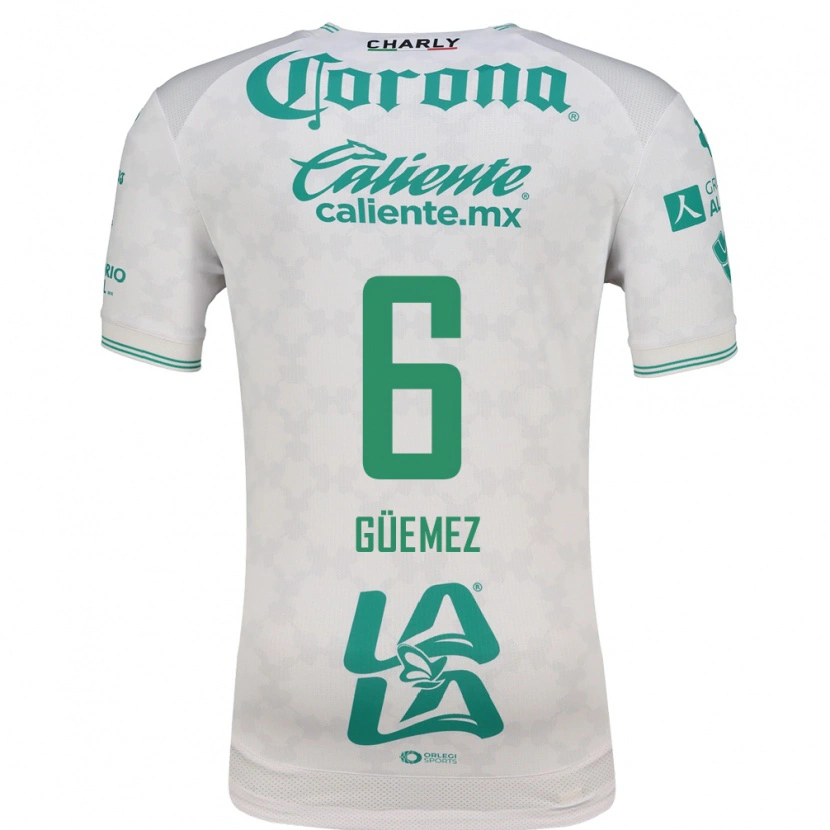 Danxen Men Javier Güemez #6 Light Green White Away Jersey 2026/27 T-Shirt