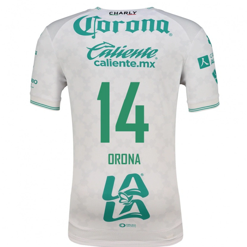 Danxen Men Efraín Orona #14 Light Green White Away Jersey 2026/27 T-Shirt