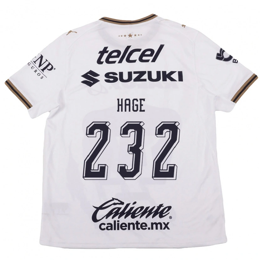 Danxen Men Dayub Hage #232 White Black Brown Away Jersey 2026/27 T-Shirt