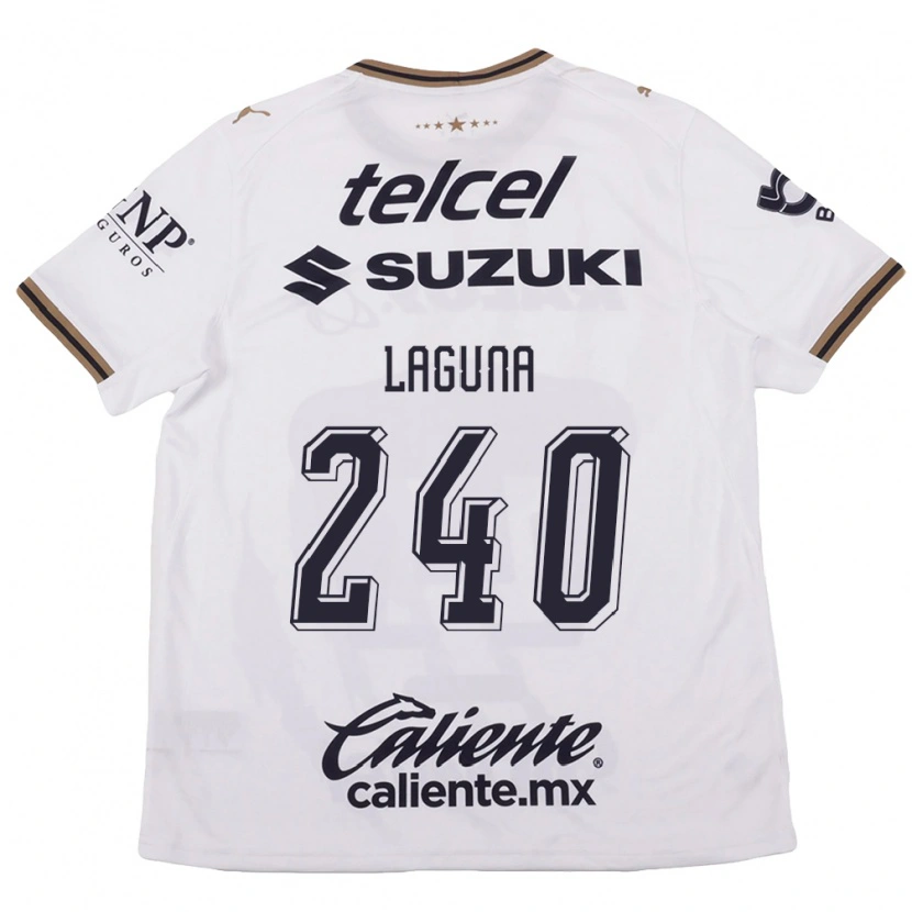 Danxen Men Diego Laguna #240 White Black Brown Away Jersey 2026/27 T-Shirt