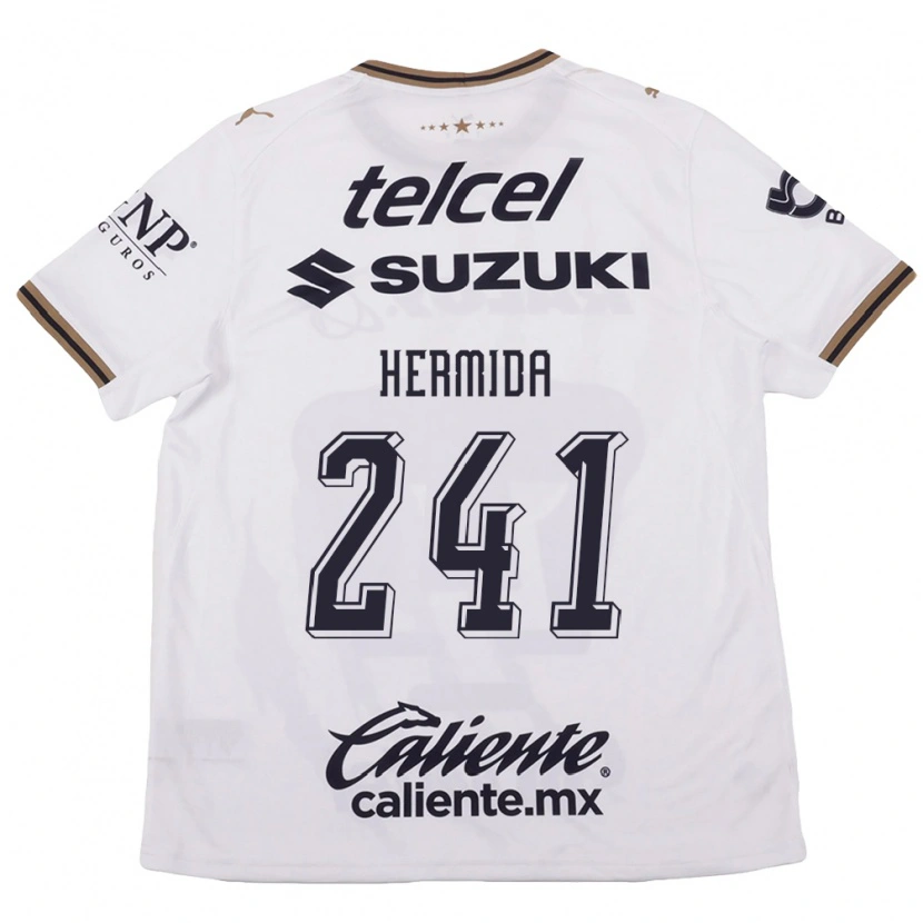 Danxen Men Emiliano Hermida #241 White Black Brown Away Jersey 2026/27 T-Shirt