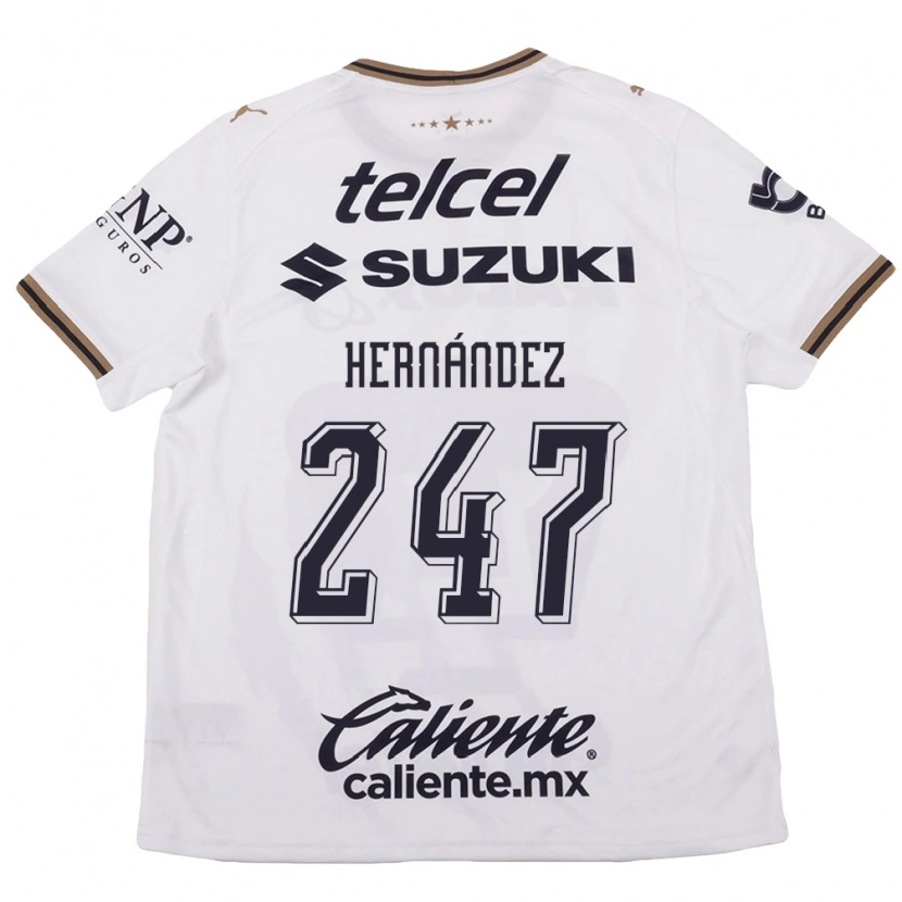 Danxen Men Oswaldo Hernández #247 White Black Brown Away Jersey 2026/27 T-Shirt