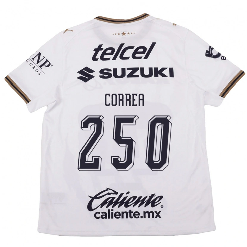Danxen Men Andrés Correa #250 White Black Brown Away Jersey 2026/27 T-Shirt