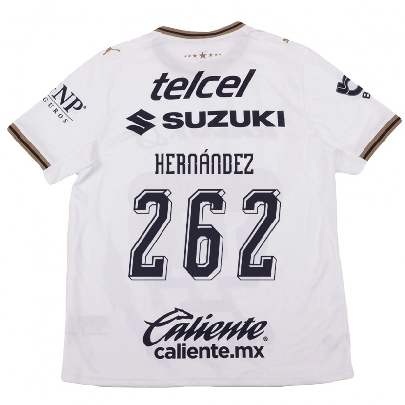 Danxen Men Roberto Hernández #262 White Black Brown Away Jersey 2026/27 T-Shirt