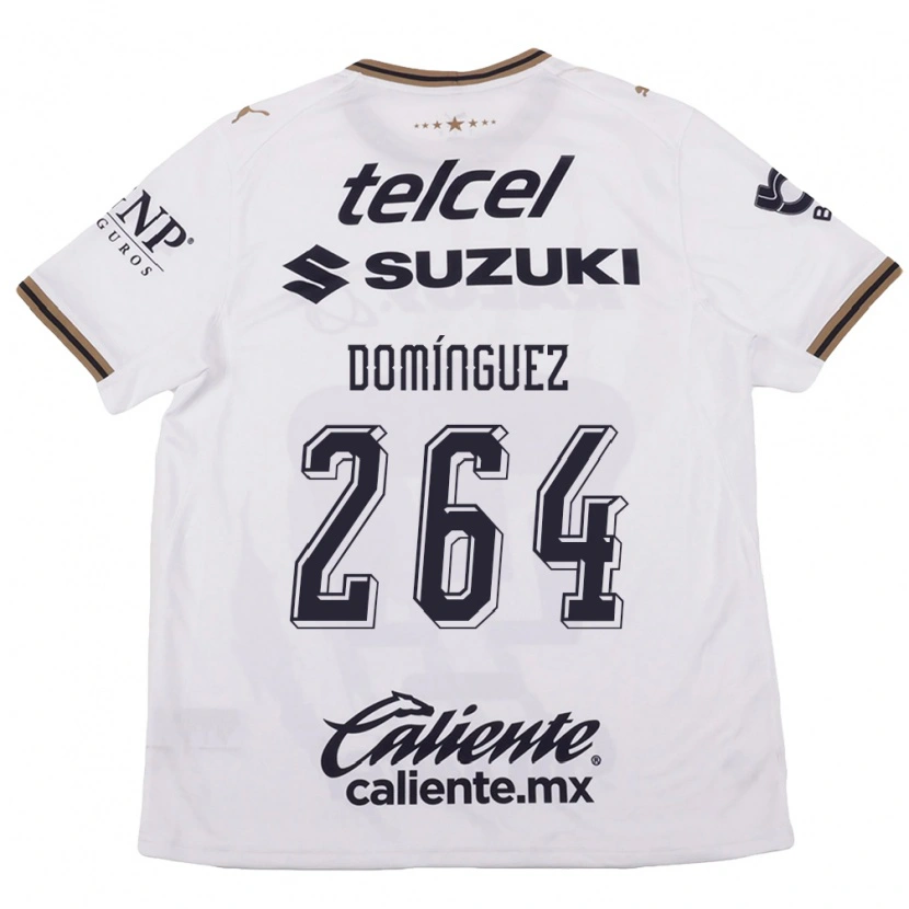 Danxen Men Gerardo Domínguez #264 White Black Brown Away Jersey 2026/27 T-Shirt