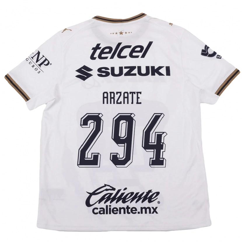 Danxen Men Aarón Arzate #294 White Black Brown Away Jersey 2026/27 T-Shirt