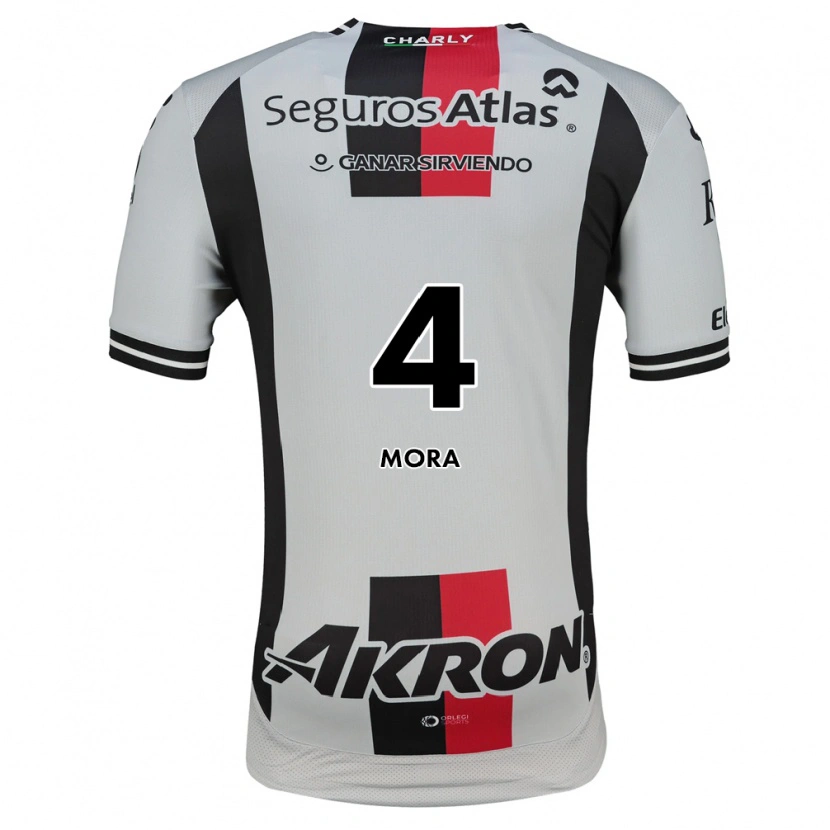 Danxen Men Adrián Mora #4 White Red Black Away Jersey 2026/27 T-Shirt