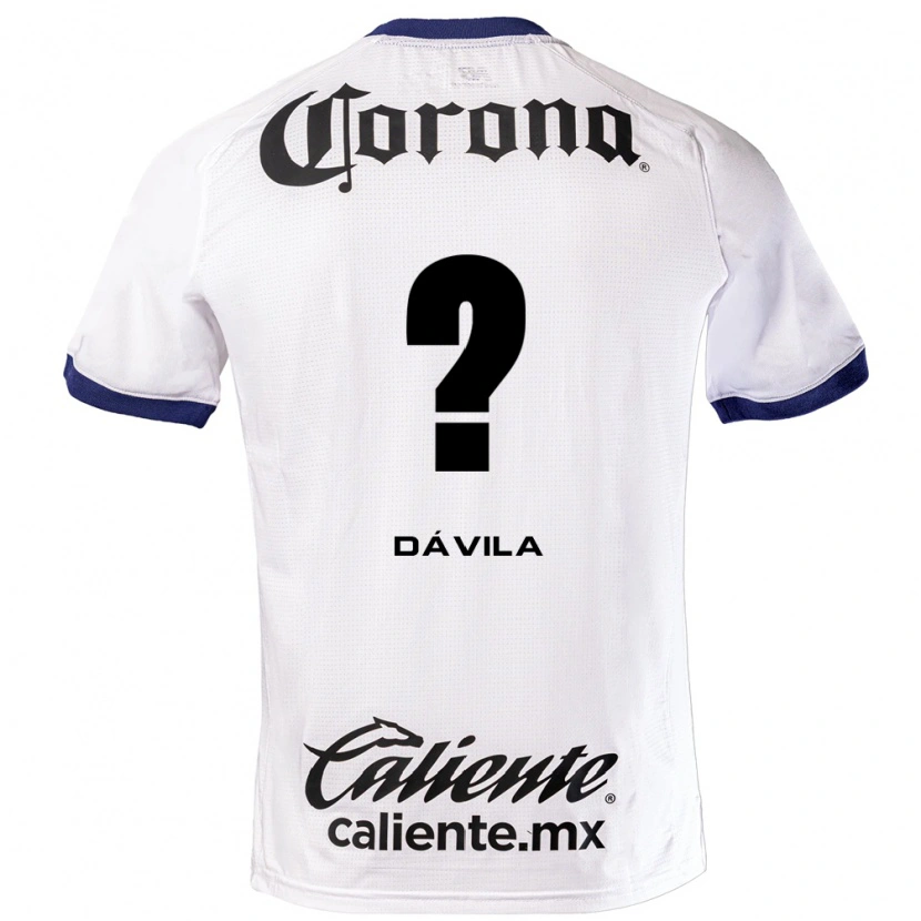 Danxen Men Dilan Dávila #0 White Blue Black Away Jersey 2026/27 T-Shirt