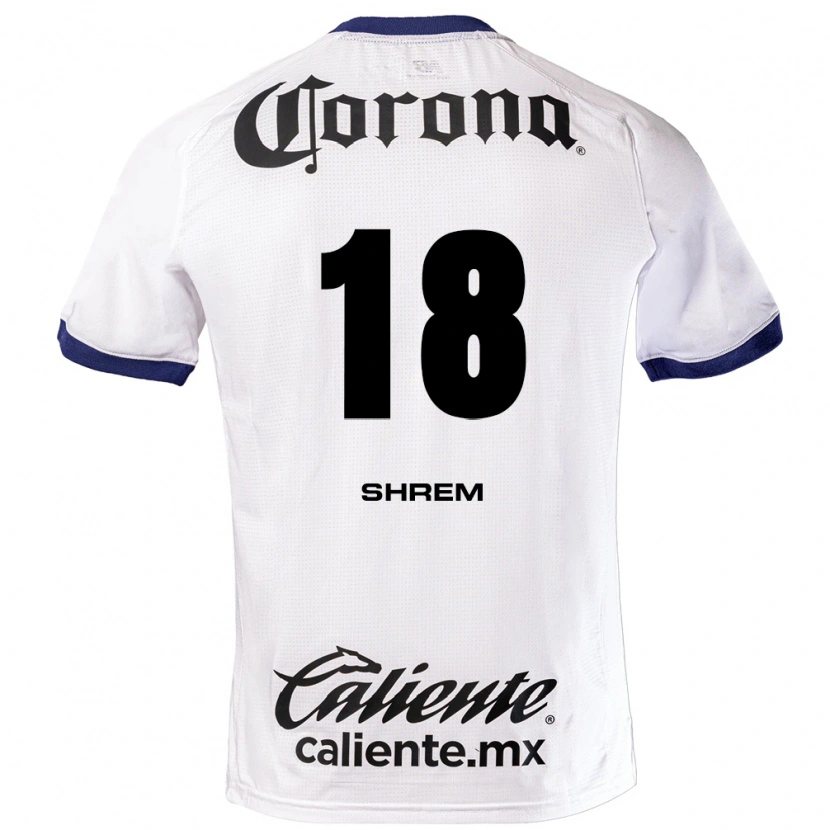 Danxen Men David Shrem #18 White Blue Black Away Jersey 2026/27 T-Shirt