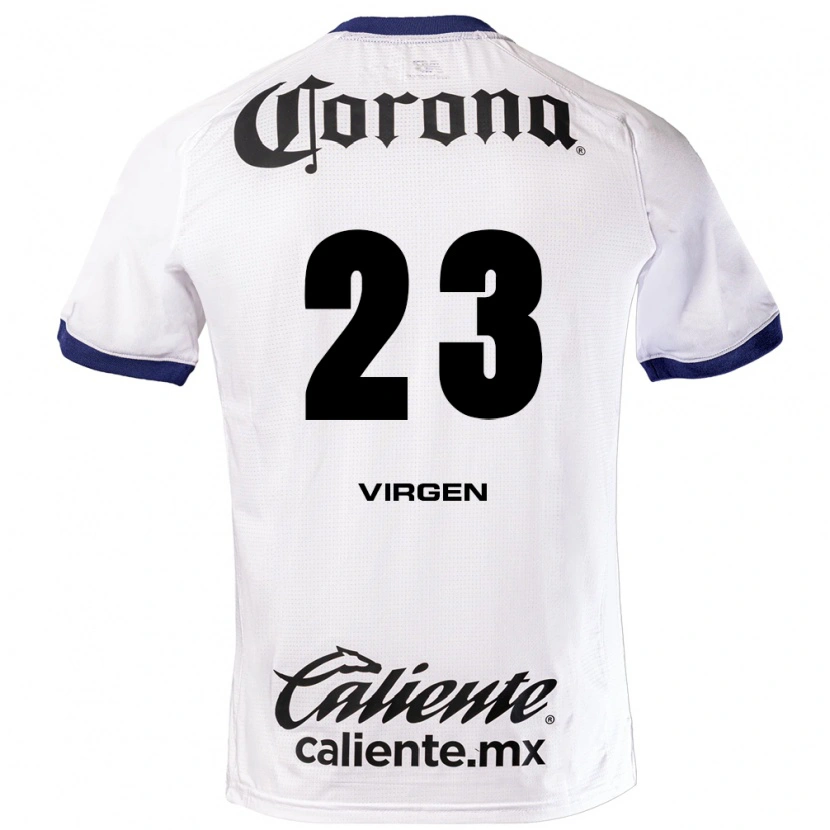Danxen Men Oswaldo Virgen #23 White Blue Black Away Jersey 2026/27 T-Shirt