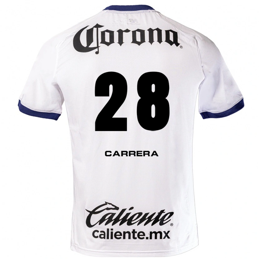 Danxen Men Nico Carrera #28 White Blue Black Away Jersey 2026/27 T-Shirt