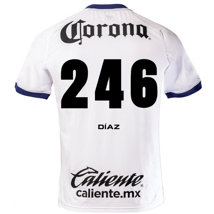 Danxen Men César Díaz #246 White Blue Black Away Jersey 2026/27 T-Shirt