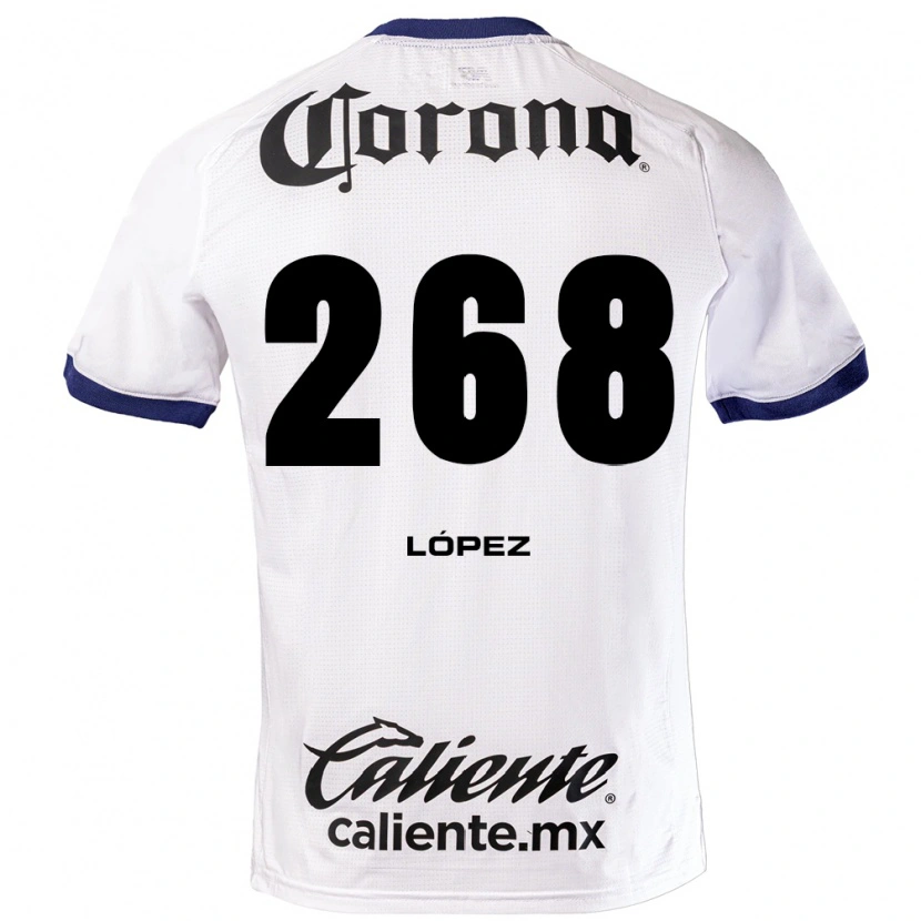 Danxen Men Santiago López #268 White Blue Black Away Jersey 2026/27 T-Shirt