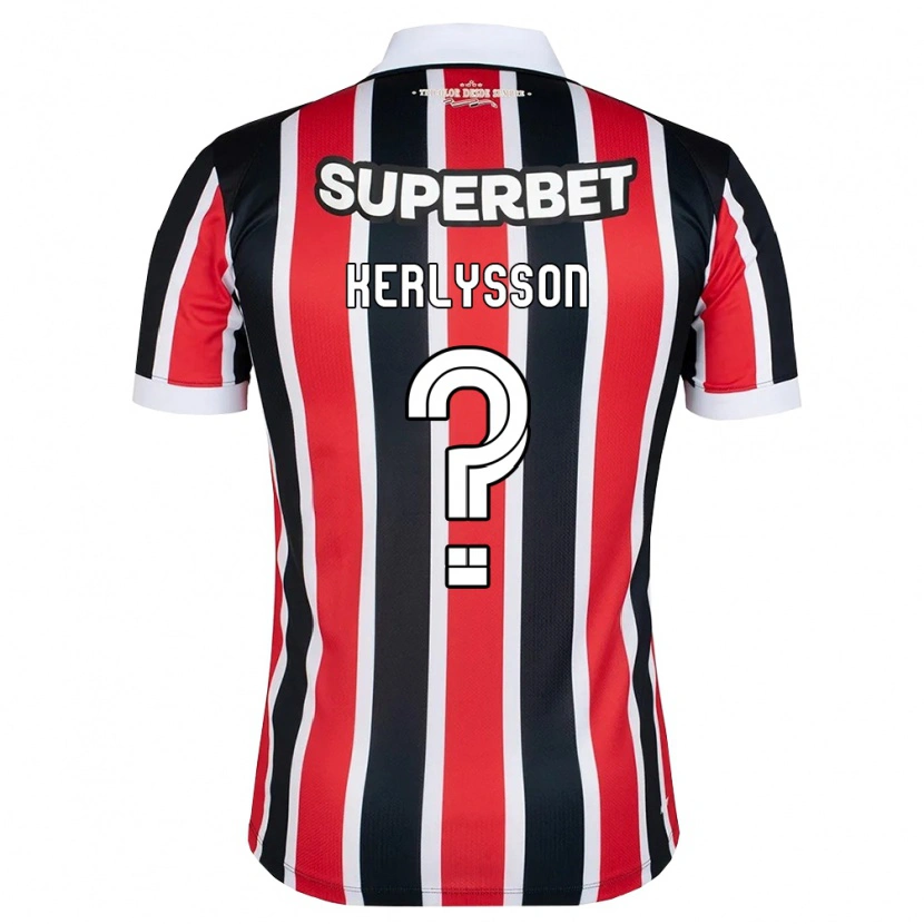 Danxen Men Kerlysson Hiago Moreira De Sousa #0 Red White Black Away Jersey 2026/27 T-Shirt