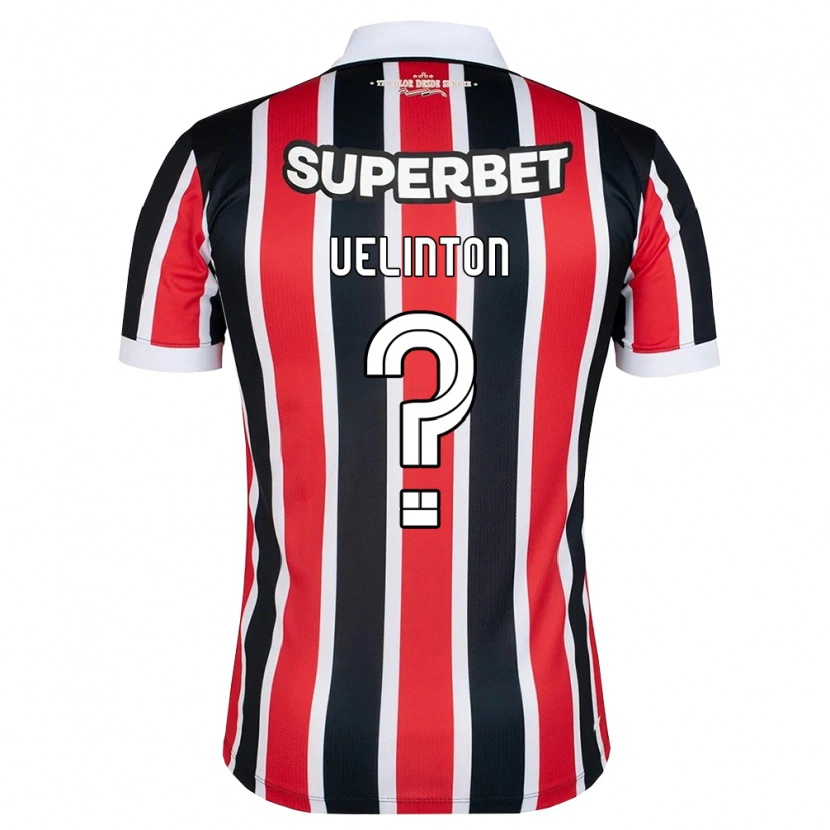 Danxen Men Uelinton Joaquim Dos Santos Junior #0 Red White Black Away Jersey 2026/27 T-Shirt
