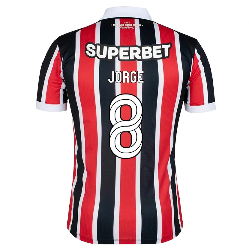 Danxen Men Lucas Jorge #8 Red White Black Away Jersey 2026/27 T-Shirt