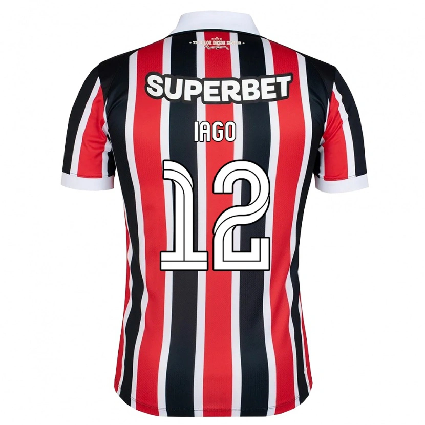 Danxen Men Iago Amaral Borduchi #12 Red White Black Away Jersey 2026/27 T-Shirt