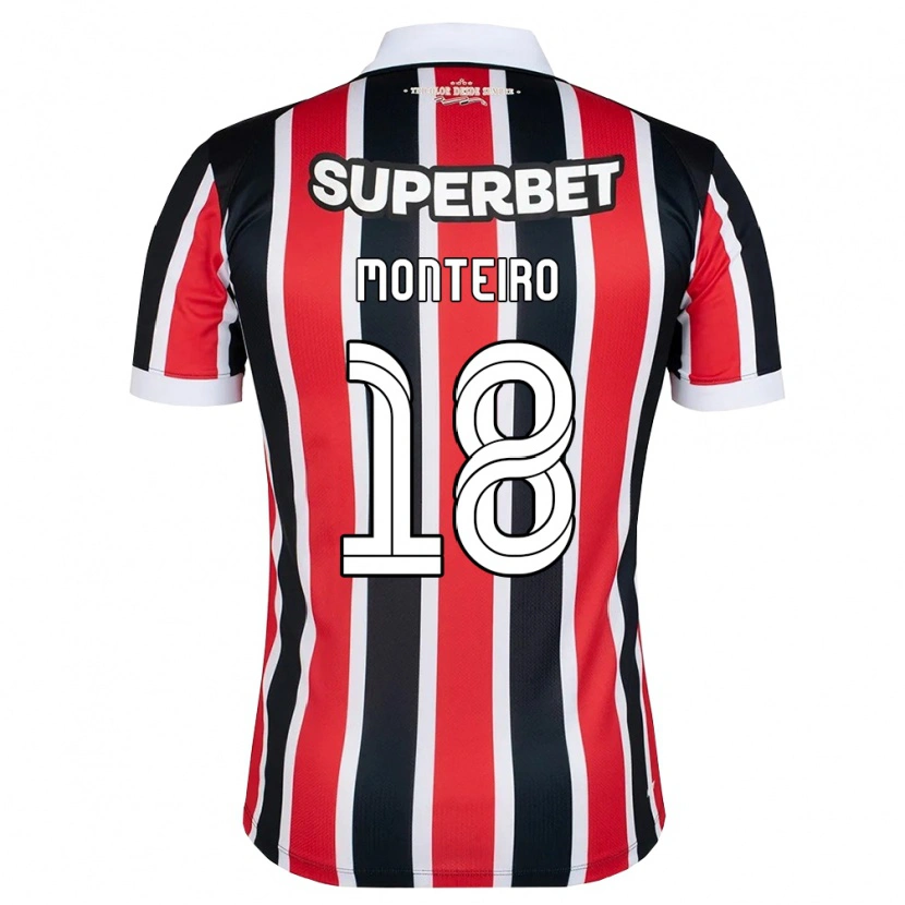 Danxen Men Samuel Monteiro #18 Red White Black Away Jersey 2026/27 T-Shirt