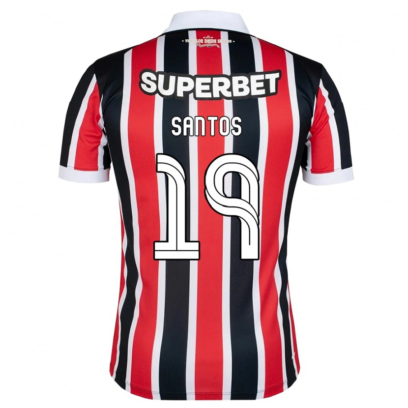 Danxen Men Kaio Santos #19 Red White Black Away Jersey 2026/27 T-Shirt