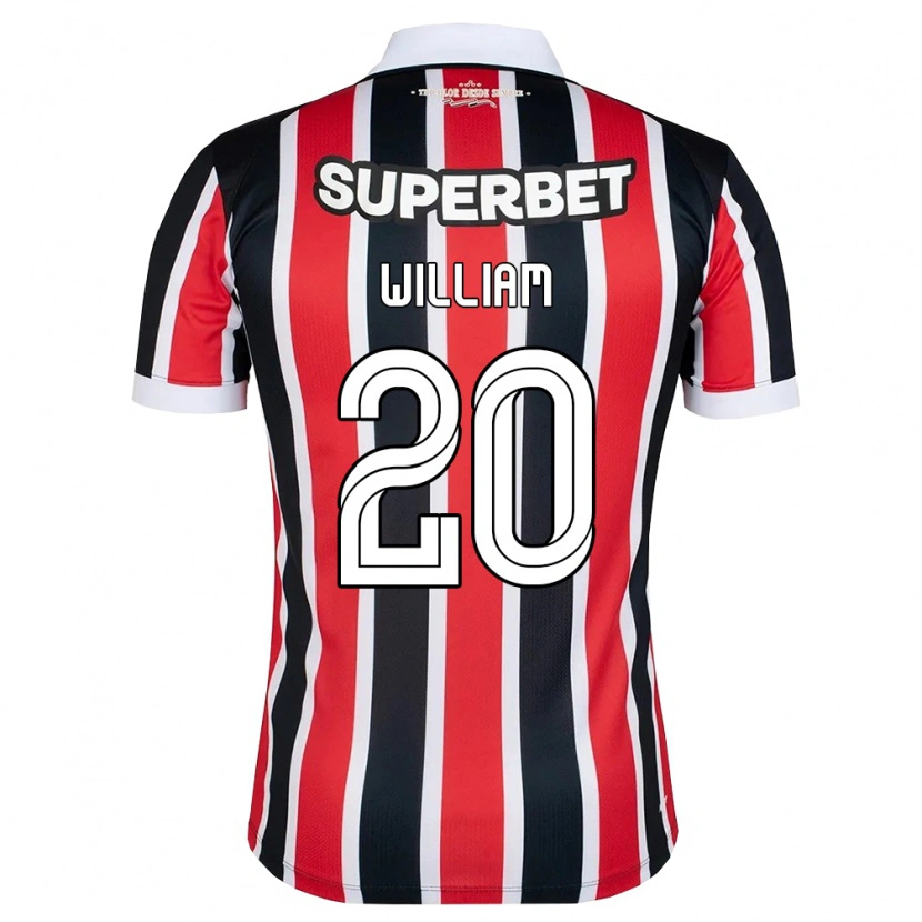 Danxen Men Robert William #20 Red White Black Away Jersey 2026/27 T-Shirt