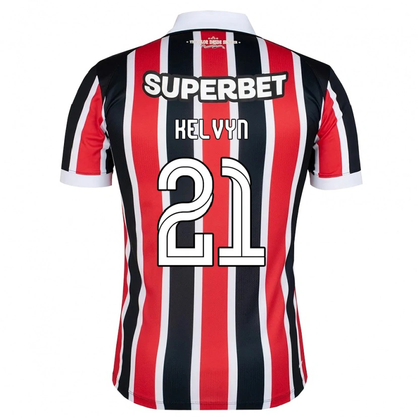 Danxen Men Kelvyn Da Costa Dos Reis #21 Red White Black Away Jersey 2026/27 T-Shirt