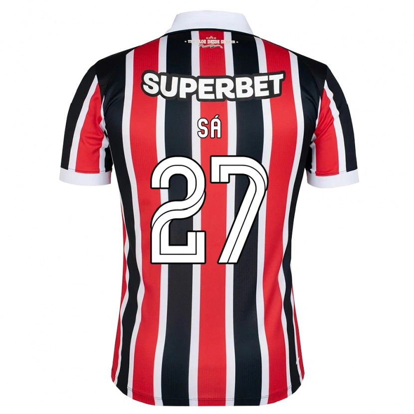 Danxen Men Victor Sá #27 Red White Black Away Jersey 2026/27 T-Shirt