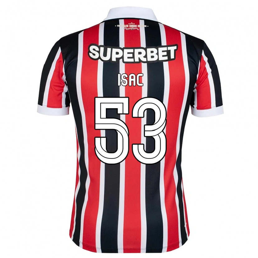 Danxen Men Isac Silvestre Da Silva #53 Red White Black Away Jersey 2026/27 T-Shirt