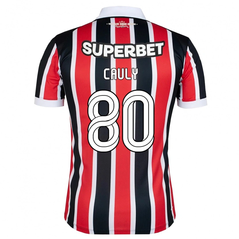 Danxen Men Cauly Oliveira Souza #80 Red White Black Away Jersey 2026/27 T-Shirt