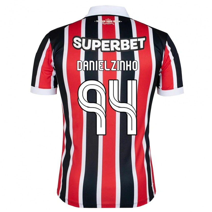 Danxen Men Danielzinho #94 Red White Black Away Jersey 2026/27 T-Shirt