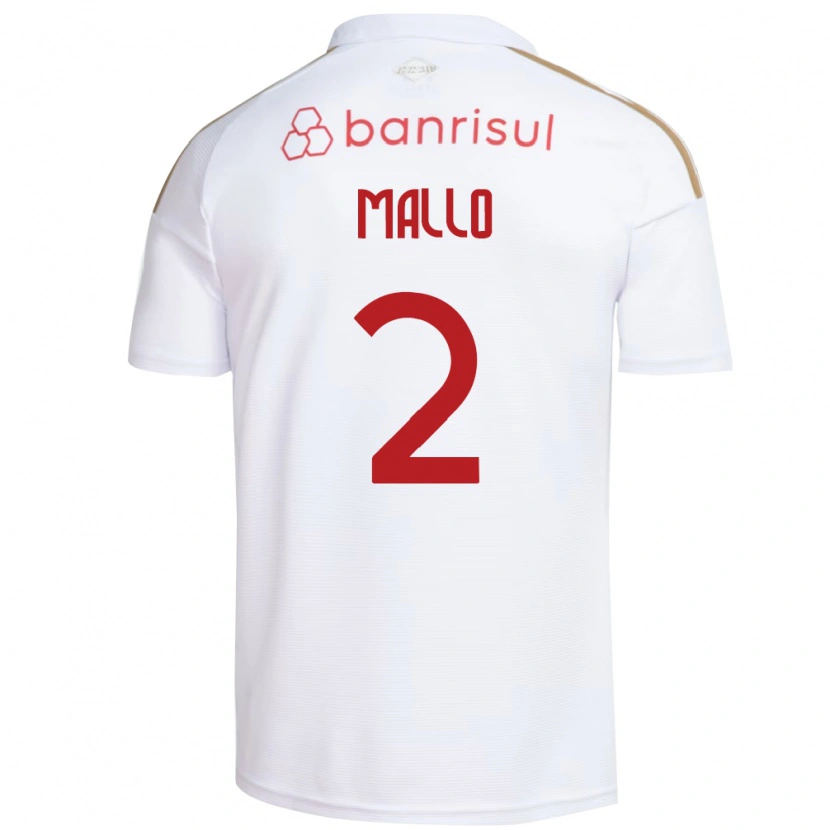 Danxen Men Hugo Mallo #2 White Red Away Jersey 2026/27 T-Shirt