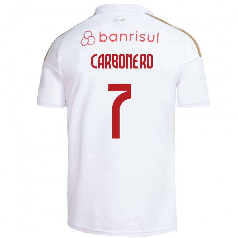 Danxen Men Johan Carbonero #7 White Red Away Jersey 2026/27 T-Shirt