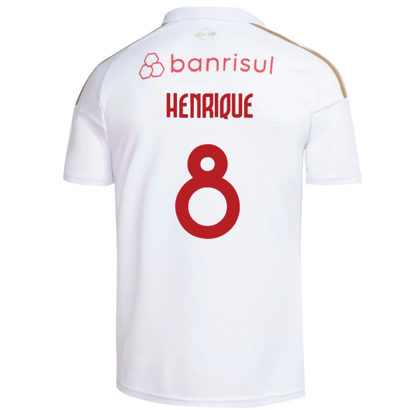 Danxen Men Bruno Henrique #8 White Red Away Jersey 2026/27 T-Shirt