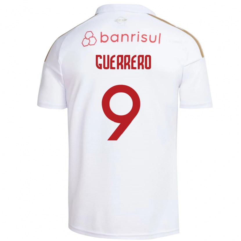 Danxen Men Paolo Guerrero #9 White Red Away Jersey 2026/27 T-Shirt