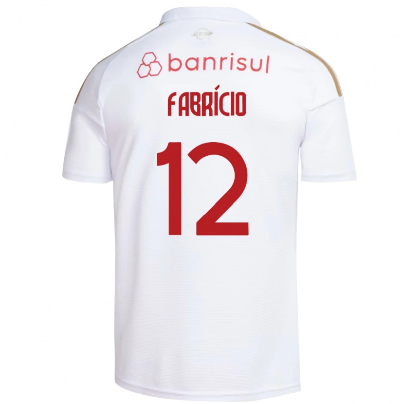 Danxen Men Fabrício #12 White Red Away Jersey 2026/27 T-Shirt