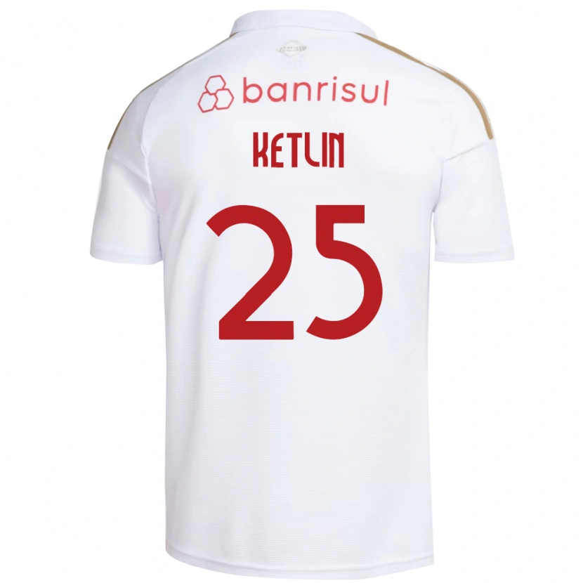 Danxen Men Ketlin #25 White Red Away Jersey 2026/27 T-Shirt