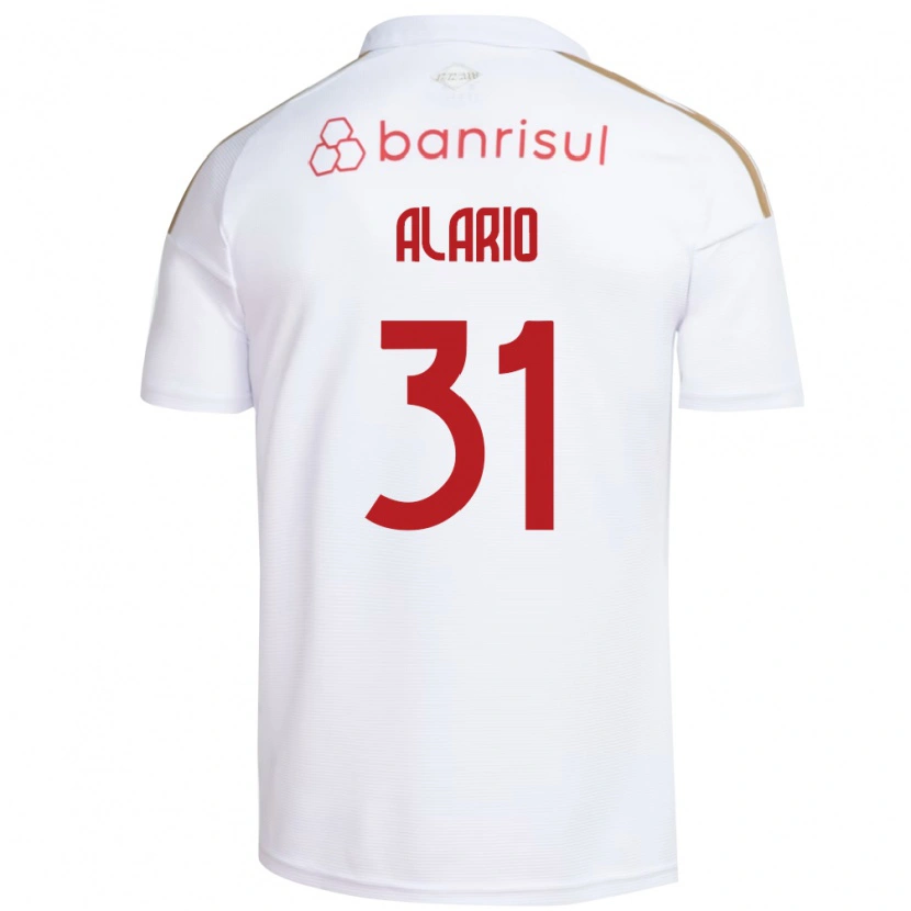 Danxen Men Lucas Alario #31 White Red Away Jersey 2026/27 T-Shirt