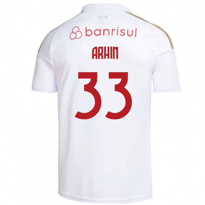 Danxen Men Benjamin Arhin #33 White Red Away Jersey 2026/27 T-Shirt
