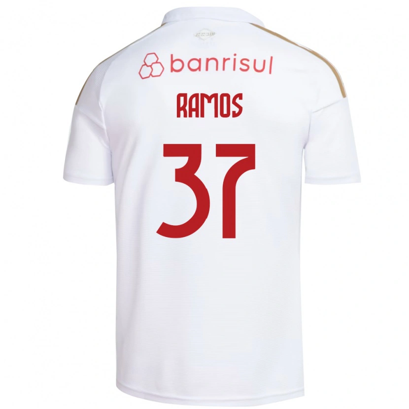Danxen Men Lucas Ramos #37 White Red Away Jersey 2026/27 T-Shirt