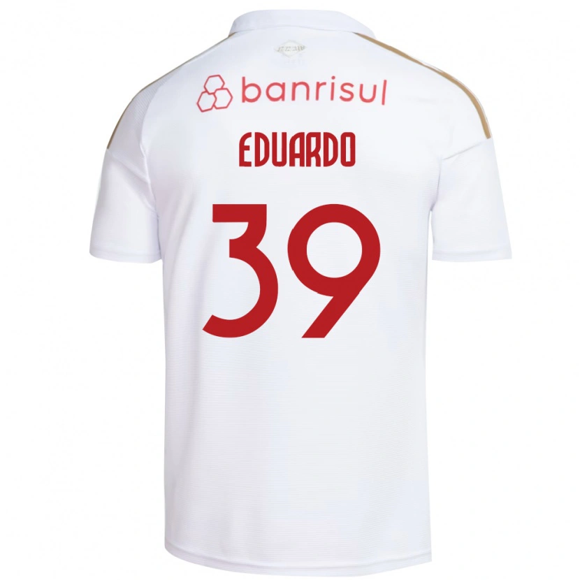 Danxen Men Carlos Eduardo #39 White Red Away Jersey 2026/27 T-Shirt
