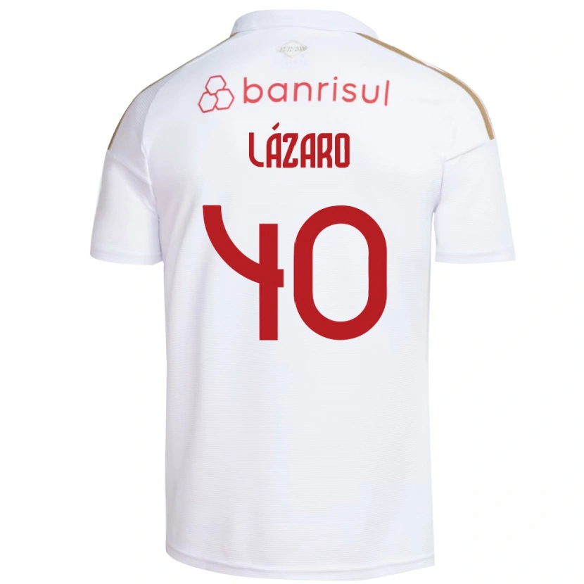 Danxen Men Lázaro Gonçalves Do Nascimento Junior #40 White Red Away Jersey 2026/27 T-Shirt