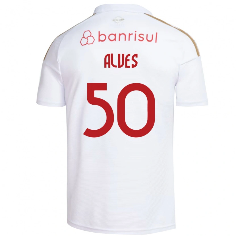 Danxen Men Kauan Alves #50 White Red Away Jersey 2026/27 T-Shirt