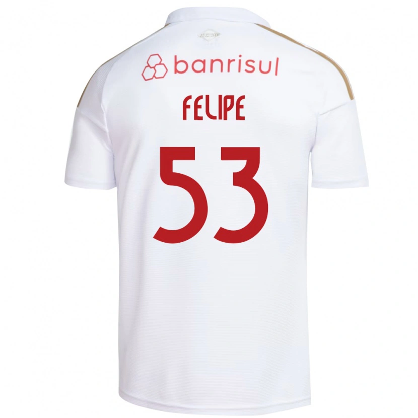 Danxen Men Luiz Felipe #53 White Red Away Jersey 2026/27 T-Shirt