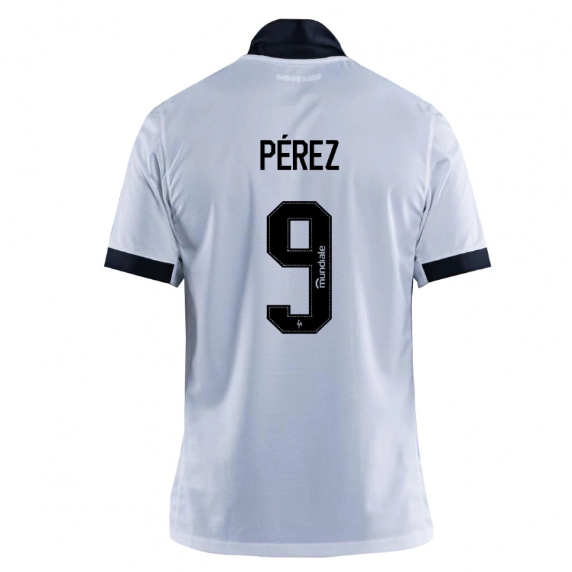 Danxen Men Diego Pérez #9 Black White Away Jersey 2026/27 T-Shirt