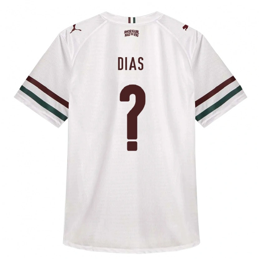 Danxen Men Guilherme Dias #0 White Green Burgundy Away Jersey 2026/27 T-Shirt