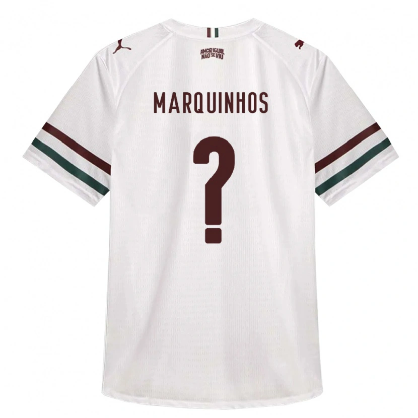 Danxen Men Marquinhos #0 White Green Burgundy Away Jersey 2026/27 T-Shirt